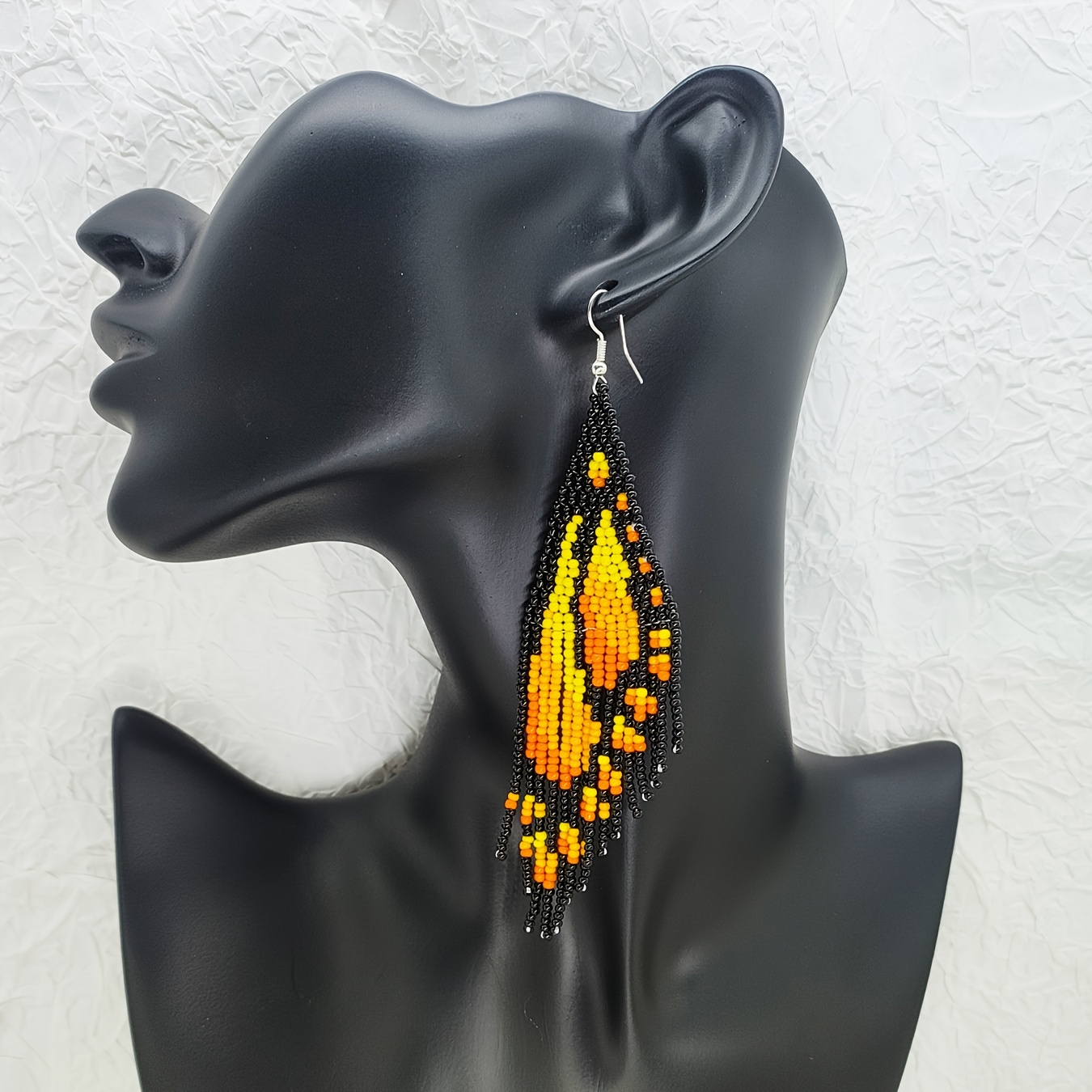 

Elegant Tassel Earrings - Handcrafted Beaded Dangle, Everyday & Vacation Wear, Ideal Gift