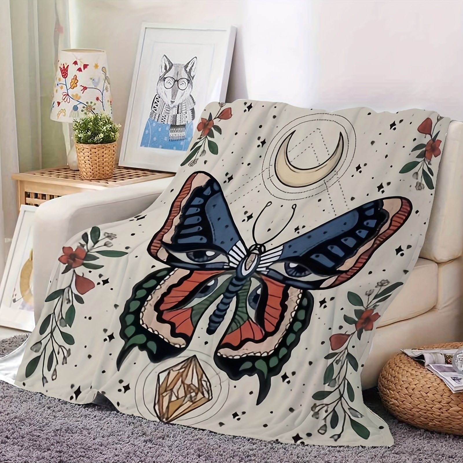 boho chic com borboletas design aconchegante de Temu Brazil