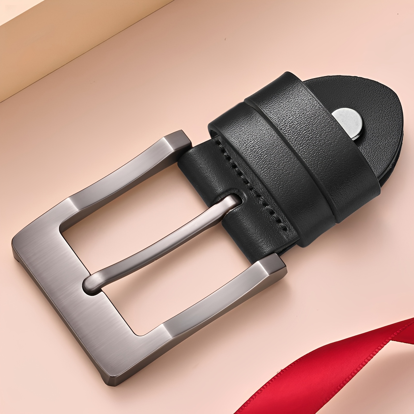 TEMU Cabeza de hebilla de cinturón de 4 cm para hebilla de pasador, cabeza de hebilla de cinturón de pasador para hombre de 3.7-3.9 cm, para cinturón
