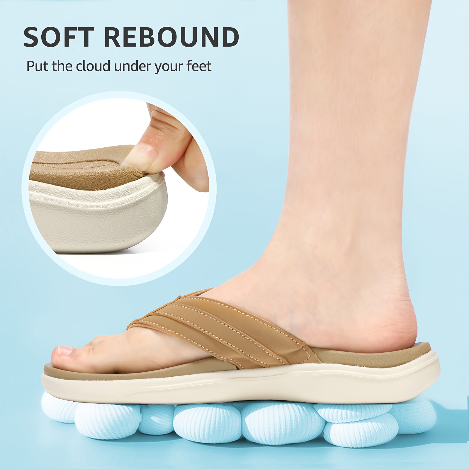 Stq Orthopedic Women s Arch Support Flip Flops Memory Foam details 11