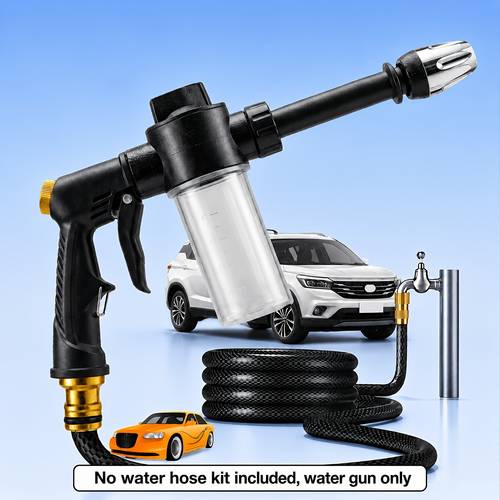Lightning High-Pressure Power Washer | Portable Water, High-Pressure Car Wash Foam Gun with Long Handle, 2X Stronger , for Women/Seniors, Ideal for Car Washing And Watering Plants, Cleaning, And Tire Inflation | Watering Can