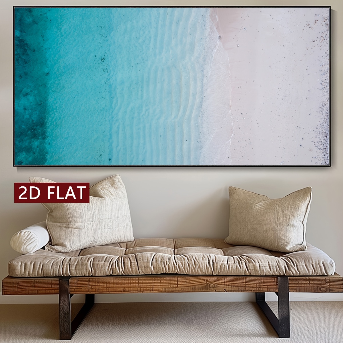 TEMU 2d Flat 1pc Unframed Canvas Poster | Water , Canvas Wall Art, Artwork Wall Painting For Gift, Bedroom, Office, Living Room, Cafe, Bar, Wall