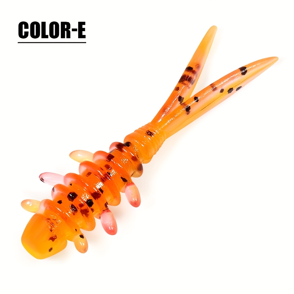 TEMU Spinpoler 20 pezzi/scatola Ajing Worm Esca Morbida da Pesca 25Mm TPR Microesca Gioco Mini Plastici Artificiali Pesca sulla Acqua Pesce-Roccia