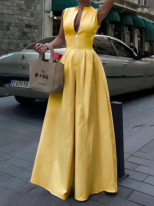 mustard yellow overall dress Linen Overall Dress Copper Union Apparel