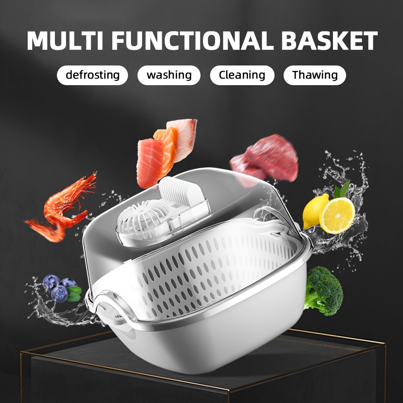 

Thawing Machine, Household Thawing Machine, Kitchen Washing Basket, Dustproof And Fresh-keeping Thawing Machine, Usb Charging Thawing Machine