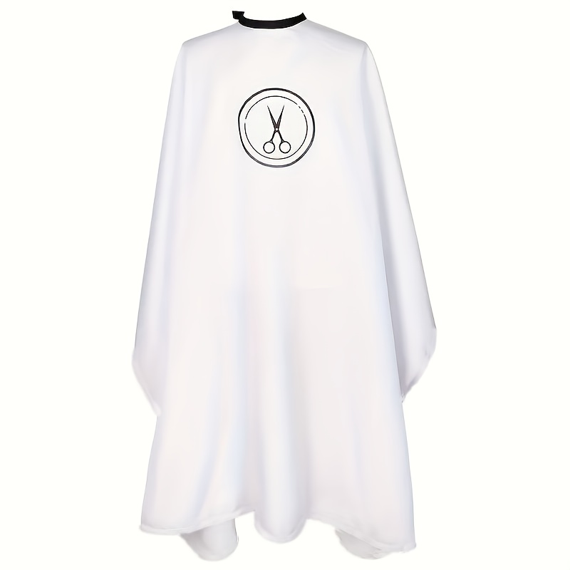 TEMU 1 tablier de coiffure unisexe pour adulte avec fermeture à bouton-pression - Robe de qualité salon en tissu antistatique, convient pour la