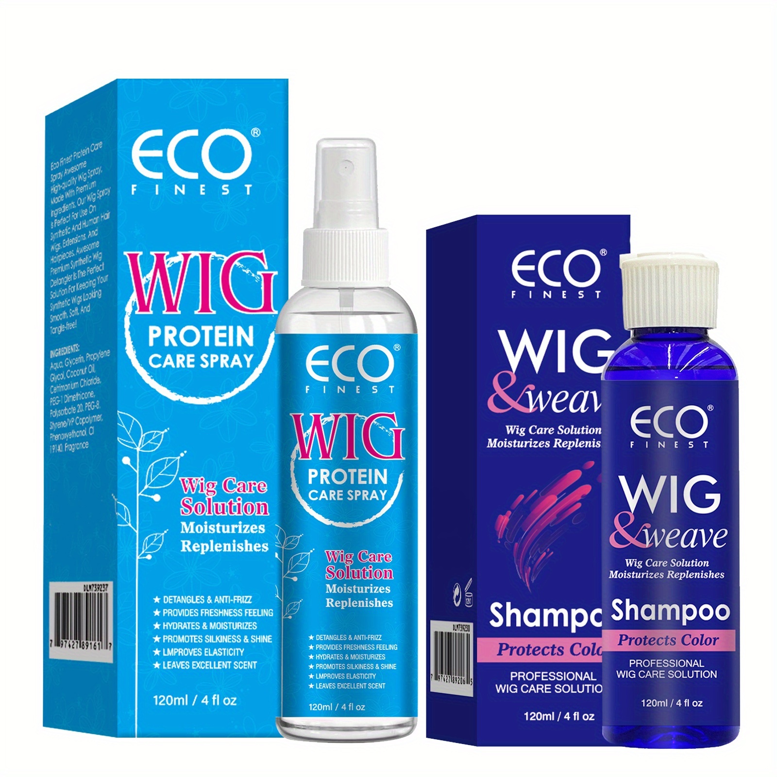 TEMU Wig And Shampoo Set, To Frizz, Deep Clean, Extend Of Wigs, Suitable For All Kinds Of Wigs, Artificial Wigs, Braided Wigs
