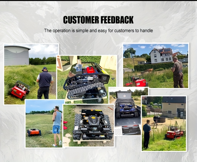 remote controlled lawn mower snow pusher all terrain self propelled robotic lawn mower outdoor tools garden tools suitable for lawn trimming in       used for winter   ce and epa certified free shipping Product details 10
