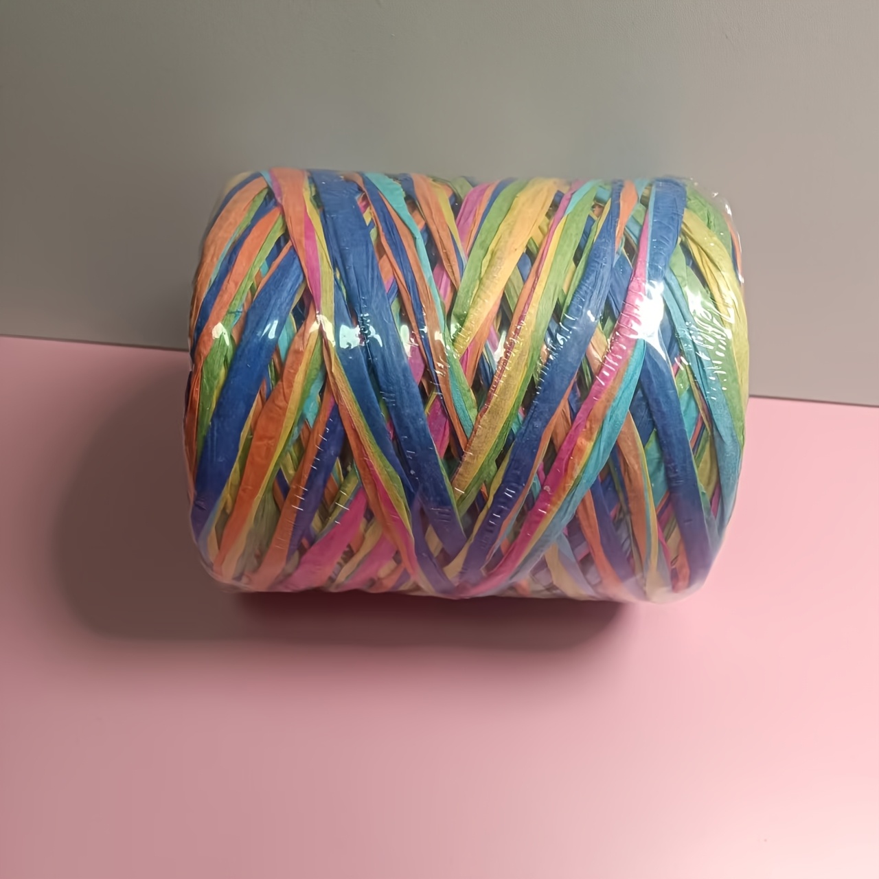 E-shop Raffia-Band Geschenkverpackung, Mehrfarbige Hochwertige Verpackung für Weihnachtsdekorationen, Wunschsnüre, Blumenstrauß-Dekor (80m)