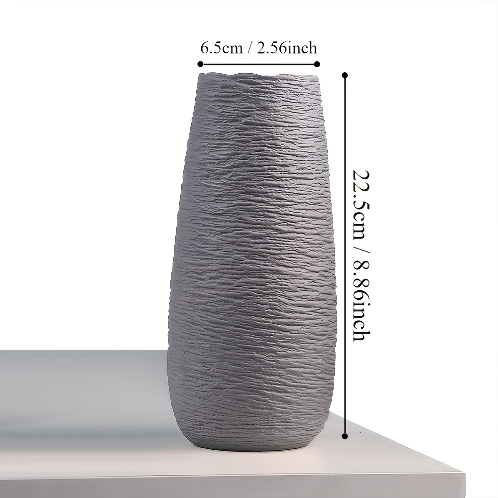 Ceramic Vase Flower Vase For Home Decor, Oval Vase For Table Shelf Home Decor Fit For Fireplace Bedroom Room Centerpieces Desk, Christmas, Birthday Gift