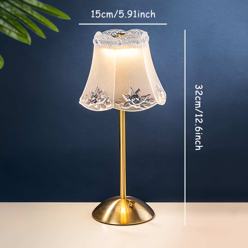 

Cordless Table Lamp, Rechargeable Battery Operated Lamp, 3 Color Modes & Stepless Dimmable Led Touch Lamp, Portable Crystal Golden Metal Beside Lamps For Bedroom Living Room Restaurant Outdoor