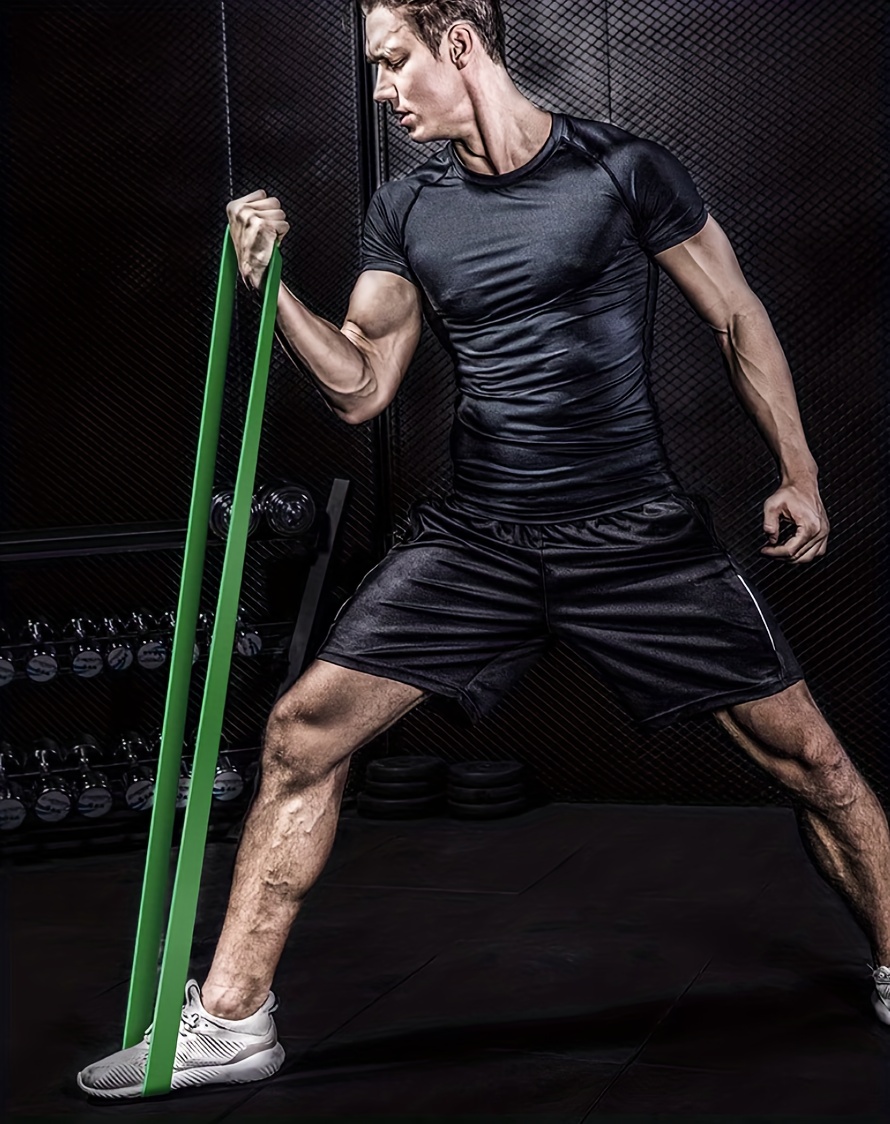 Elastic Band Set, TPE Material Resistance Bands, Long Stretch Bands with 3-5 Strength Levels, Adjustable Exercise Fitness Stretch Bands for Yoga, Pilates, Strength Training, Closed-Loop and Long Stretch Bands Set for Full Body Muscle Workout, Hips