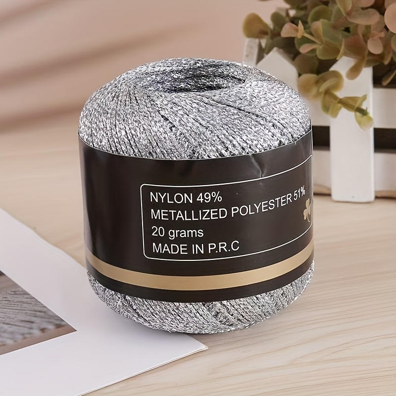 1pc 4724.412 Inch Shiny Yarn Dye Diy Bag Hat Braided Thread Party Decoration