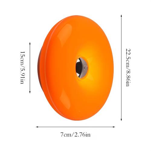 simple and donut wall light usb rechargeable three color dimmable desk lamp decorative wall light for hallway and staircase wall lighting warm and romantic decorative light for vanity bedside table rooms and living room