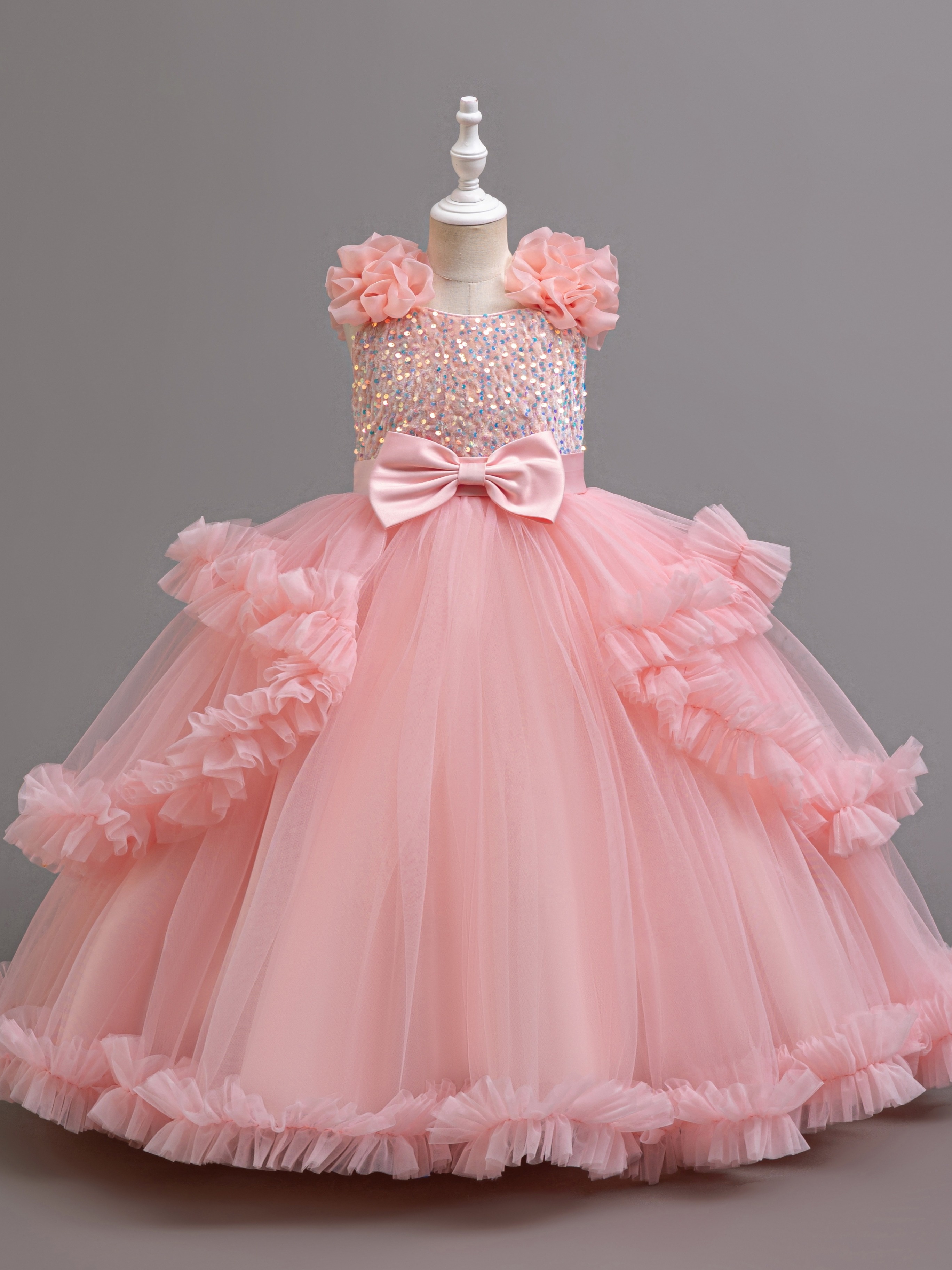 strapless open back dress Sassy Shortcake Petal Princess Dress