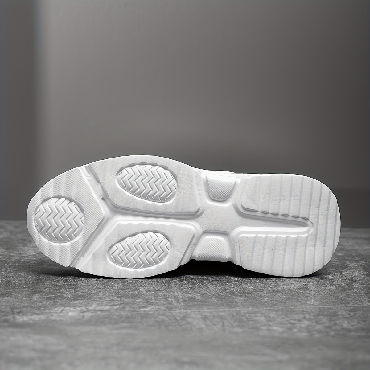 Zapatillas Casuales de Suela Gruesa para Hombre con Diseño de Letras - Parte Superior Ligera y Transpirable de PU/Tela, Suela Acolchada EVA, Detalles a Rayas & Punta Redonda para Correr al Aire Libre, Senderismo, Uso Diario, Calzado Casual, Cómodo