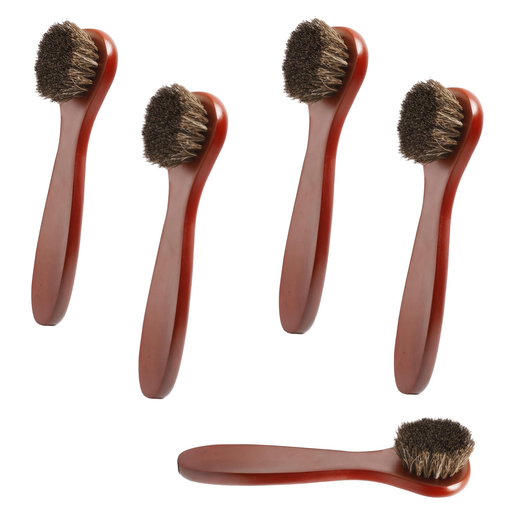 TEMU 2pcs/5pcs Dauber Brush Hair Applicator Brush For Ideal Shoe Brush For Applying Cream, Without Battery