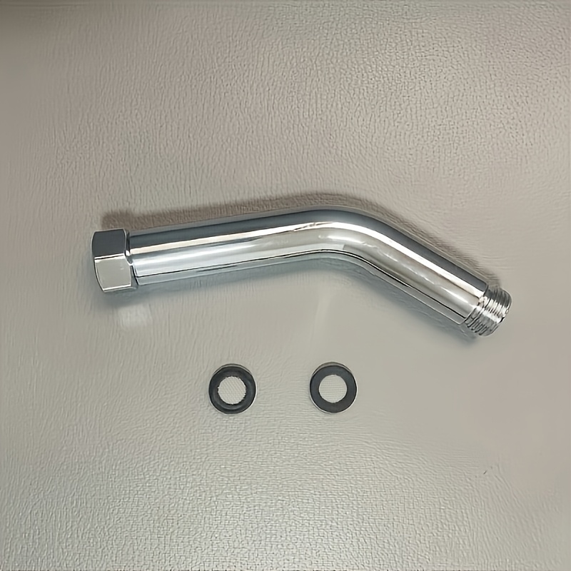 3pcs/set (regulator And Plug) Electroplated Long Shower Angle Adjuster | Handheld Shower Head Modification Tool | Shower Arm Elbow Accessory, Abs Electroplated Angle Adjuster, Plastic Material