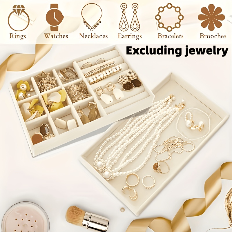 Drawer-Style Jewelry Tray for Earrings and Rings