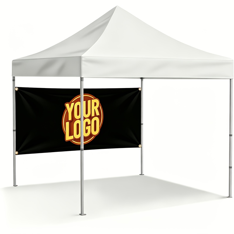 TEMU 1pc Custom Canopy, Multiple Colors Available, Tent Banner And Optional Valance, Customize & Logo (only Banner & Valance, No Canopy And Frame)