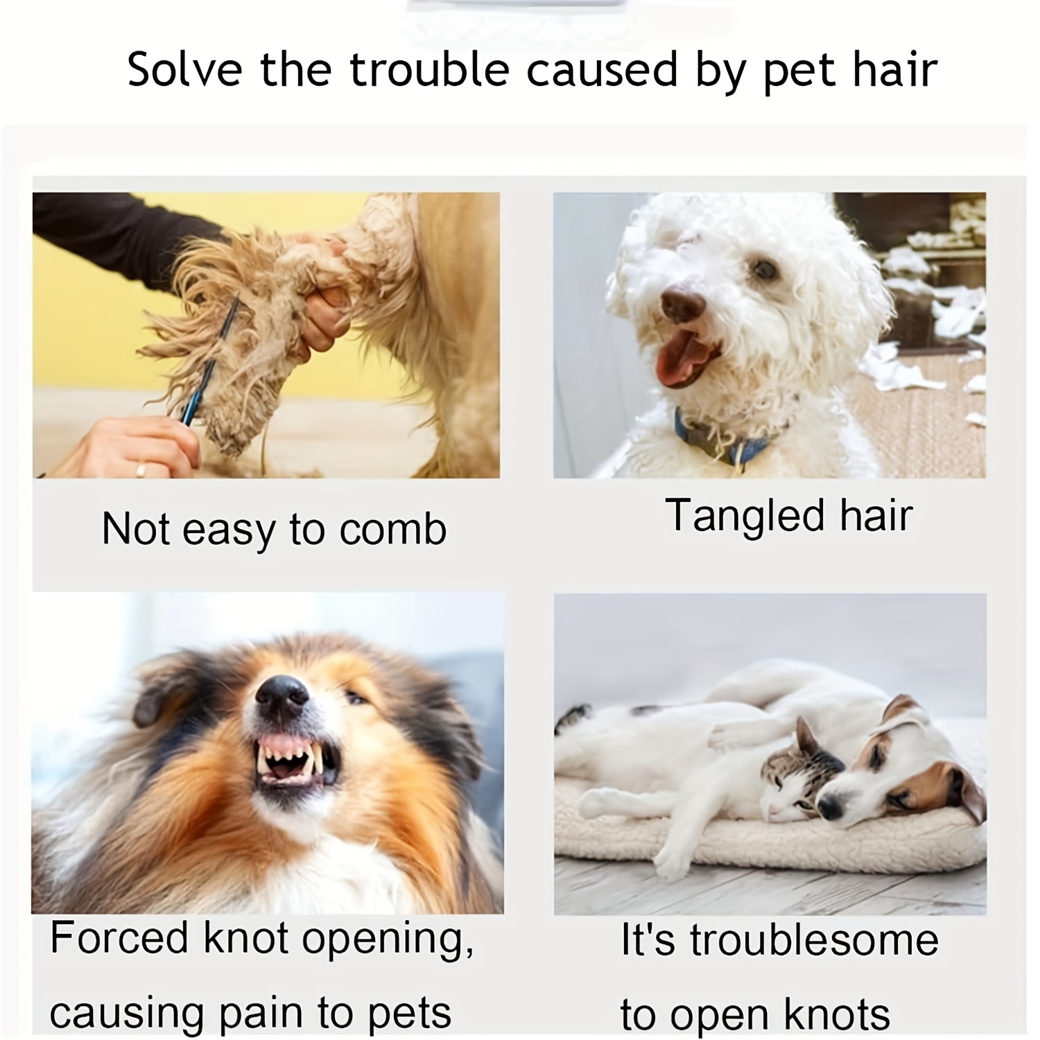 5 Color 5pcs Pack Pets Purrfect Detangle Pet Knotting Cutter, Knotting Cutter for Cats, Pet Dog Shedding Brush Puppy Kitten Cutter Hair Removal Tool Loose Epilator