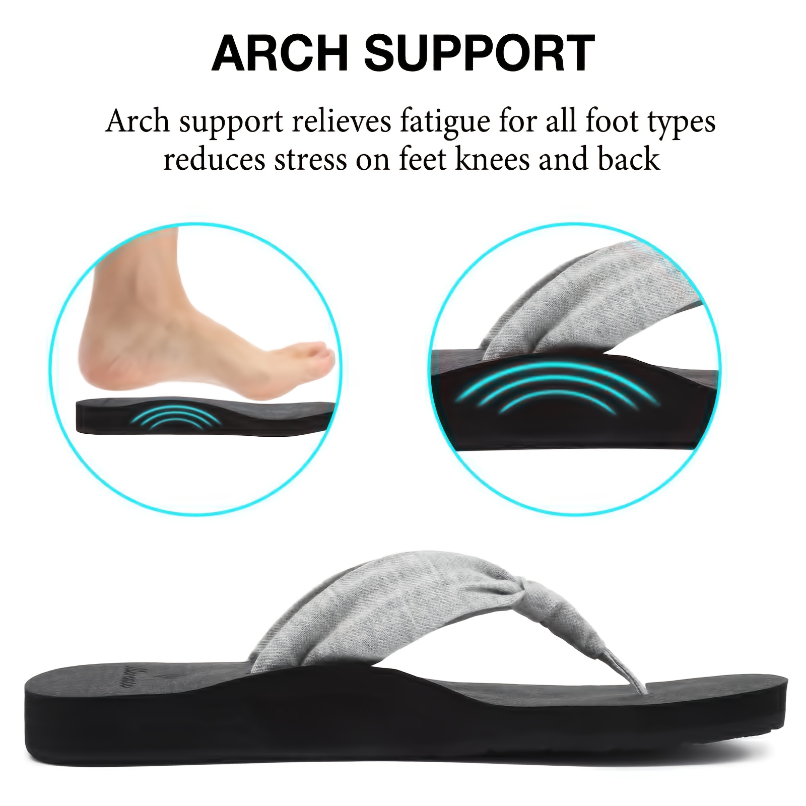 womens lightweight flip flops comfortable non slip eva sole flat heel striped pattern indoor outdoor beach slippers for summer casual slip   summer sandals casual flip flops eva sole slippers strappy sandals Product details 2