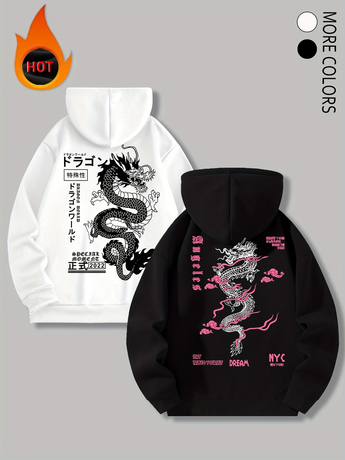 graffiti hoodie sold on Temu United States