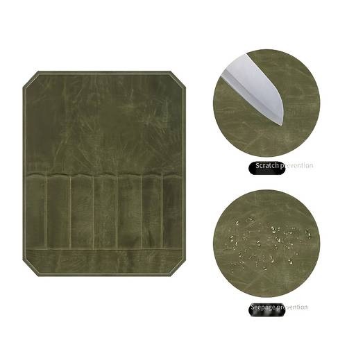 heavy duty canvas roll storage bag with zipper closure anti slip sheath capacity design for outdoor camping picnic durable case for chefs cooks survival gear
