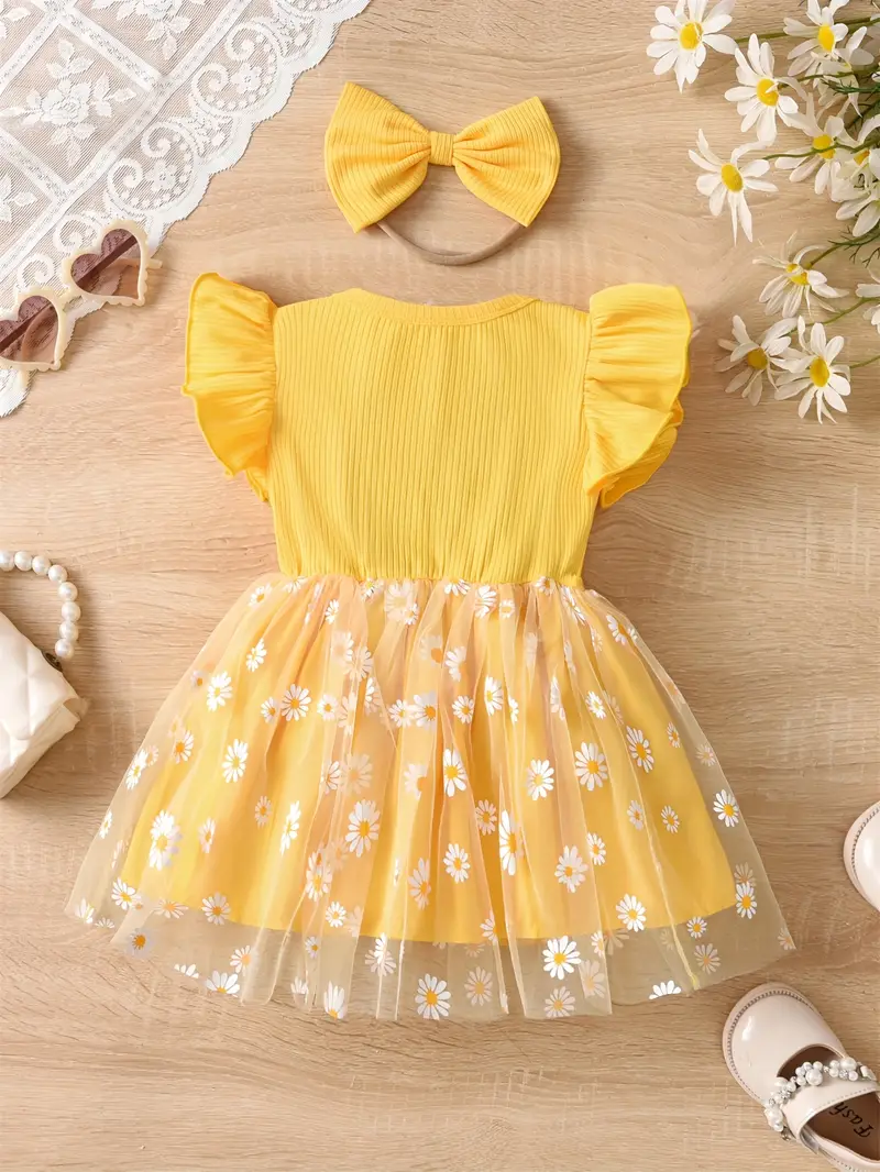 baby girls small daisy pattern print mesh princess dress - Temu Pakistan baby girls small daisy pattern print mesh princess dress - Temu Pakistan