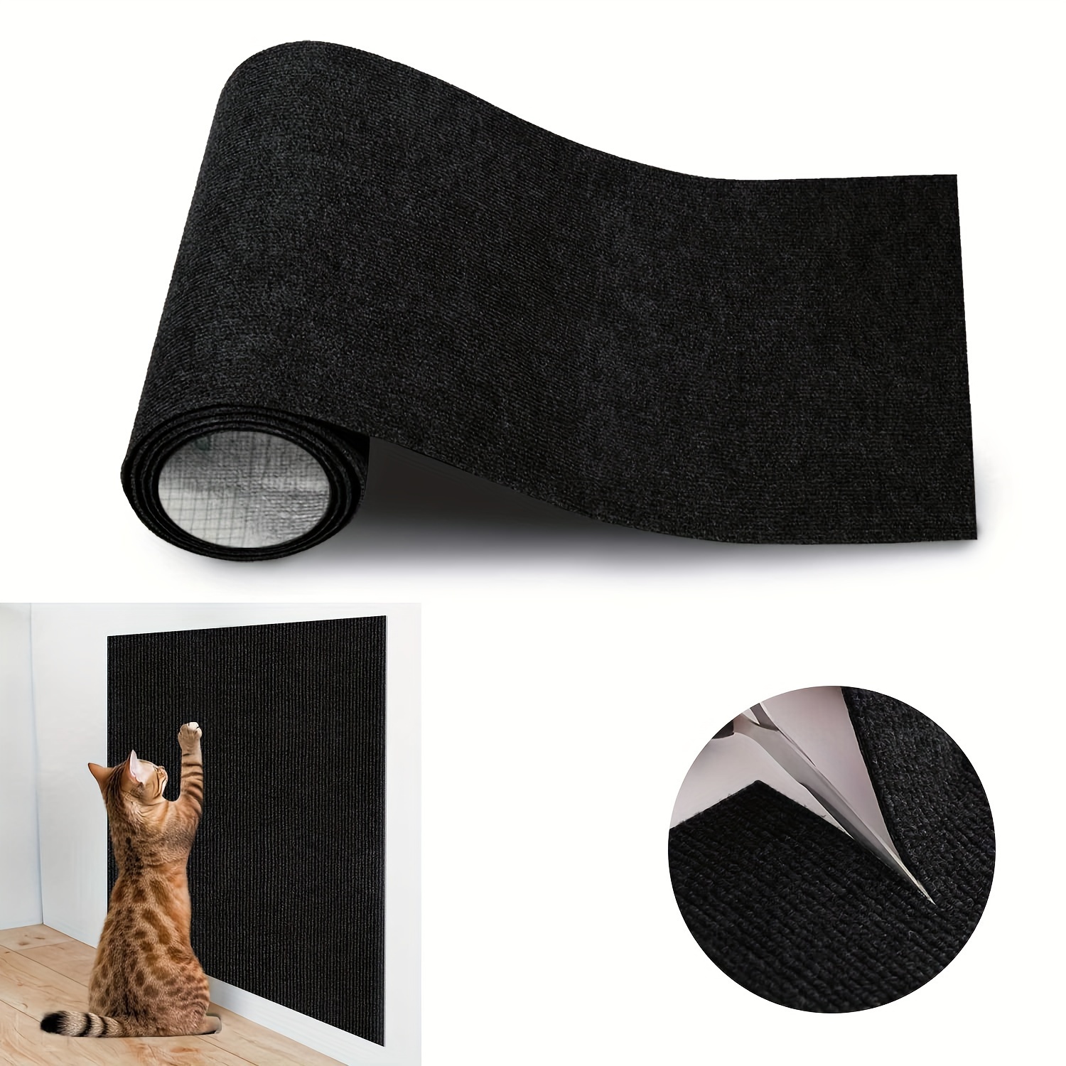 

Tapis à pour Chat Personnalisable 55"x15.8" - Auto-adhésif, Tapis à Ajuster pour Arbres, Marches & Poteaux | Protecteur de Meubles DIY