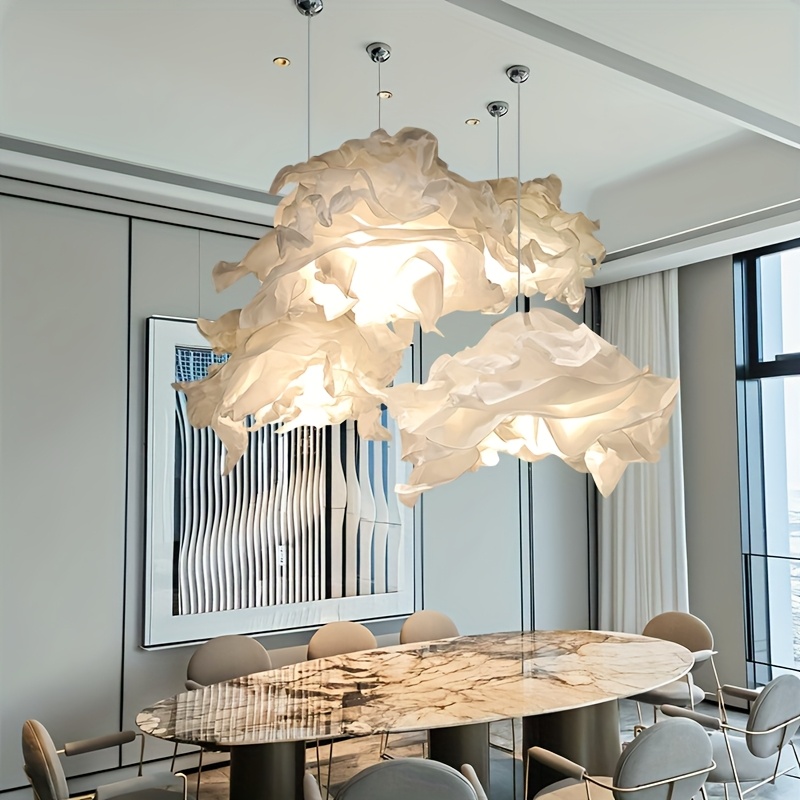 modern   chandelier stylish diy paper lamp shade with warm yellow   for   wedding and event decor no electricity needed hotel decoration modern chandelier paper   chandelier decor details 0