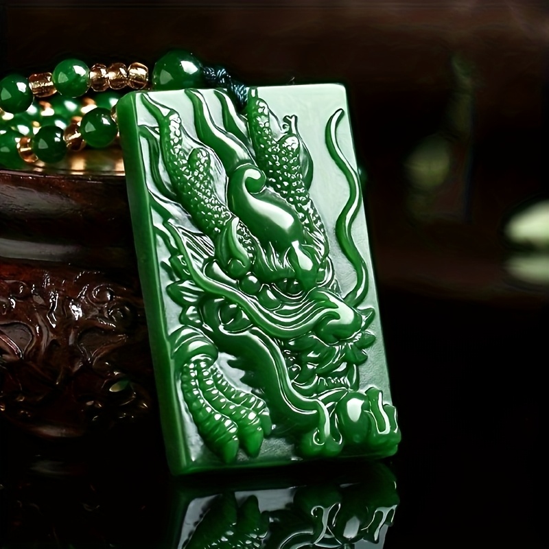 E-shop Grüner Drachen Anhänger Herrschaftliches Herrenhalsband Sternzeichen Drache Großer Anhänger Drachen Marke Anhänger Geschenk Schmuck