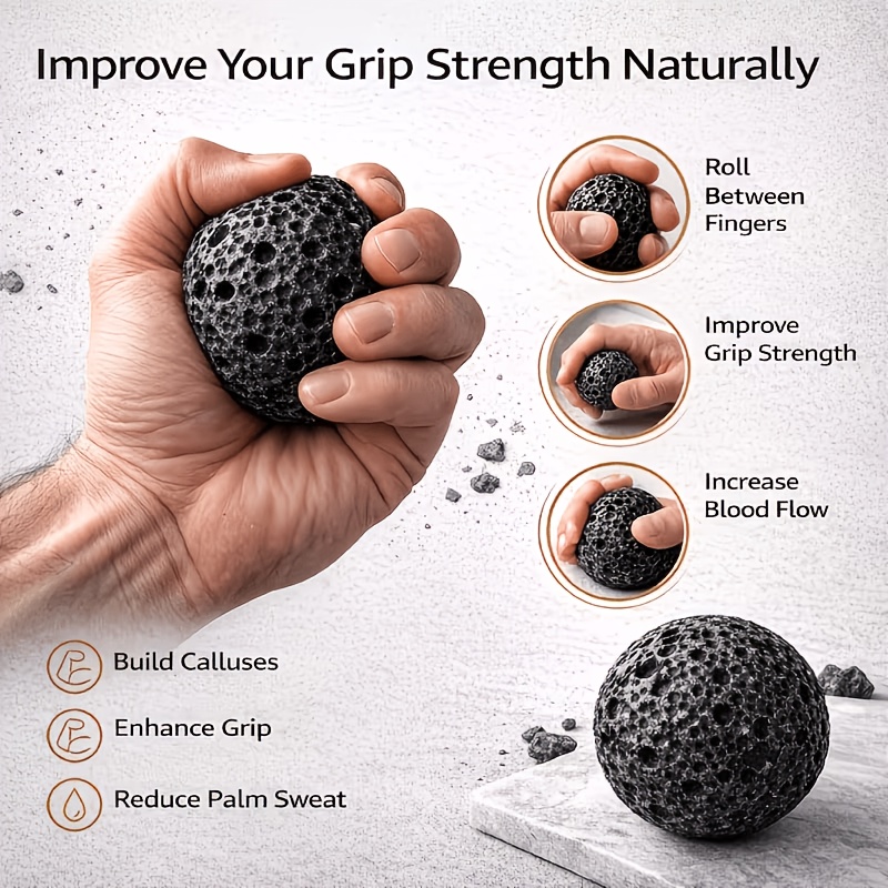 TEMU 2-pack Grip Balls Hand Strength Trainer Moon Grip , Strengthening Hand Grip Training, Sweat-proof, Gym Fitness Weightlifting Climbing Trainer,