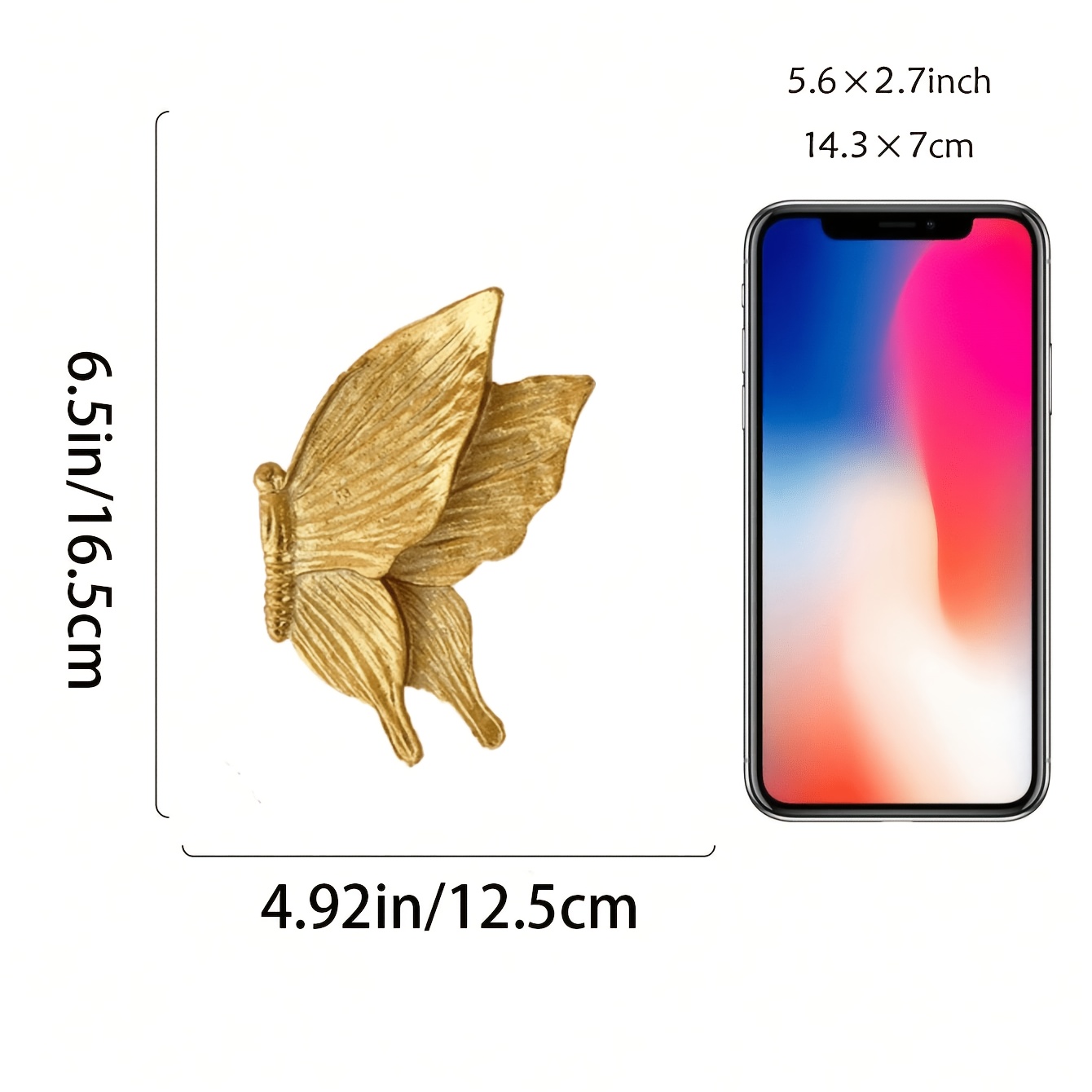 TEMU 4pcs 3d Wall Decor - Vertical Hanging Resin Winged Panel Suitable For, Bedroom, Entryway - Print Housewarming Gift For Valentine' Day, Wedding,