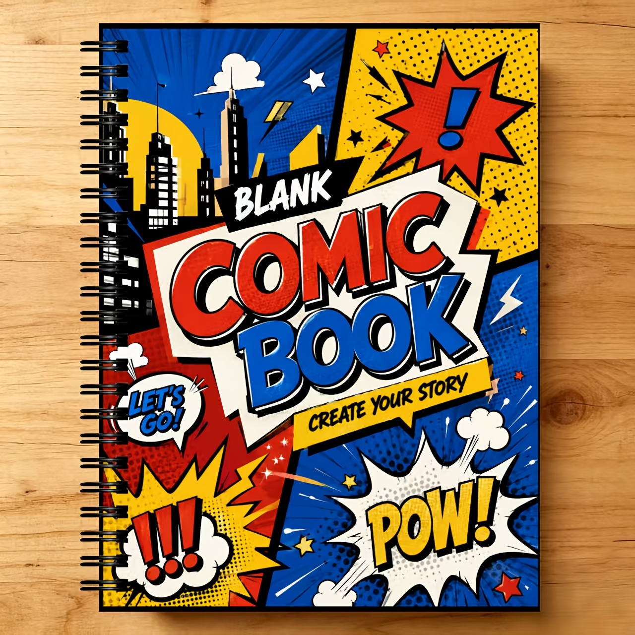 TEMU Album de bande dessinée vierge de 32 pages – Créez vos propres comics personnels avec plusieurs en page de cases vierges, un carnet de pour