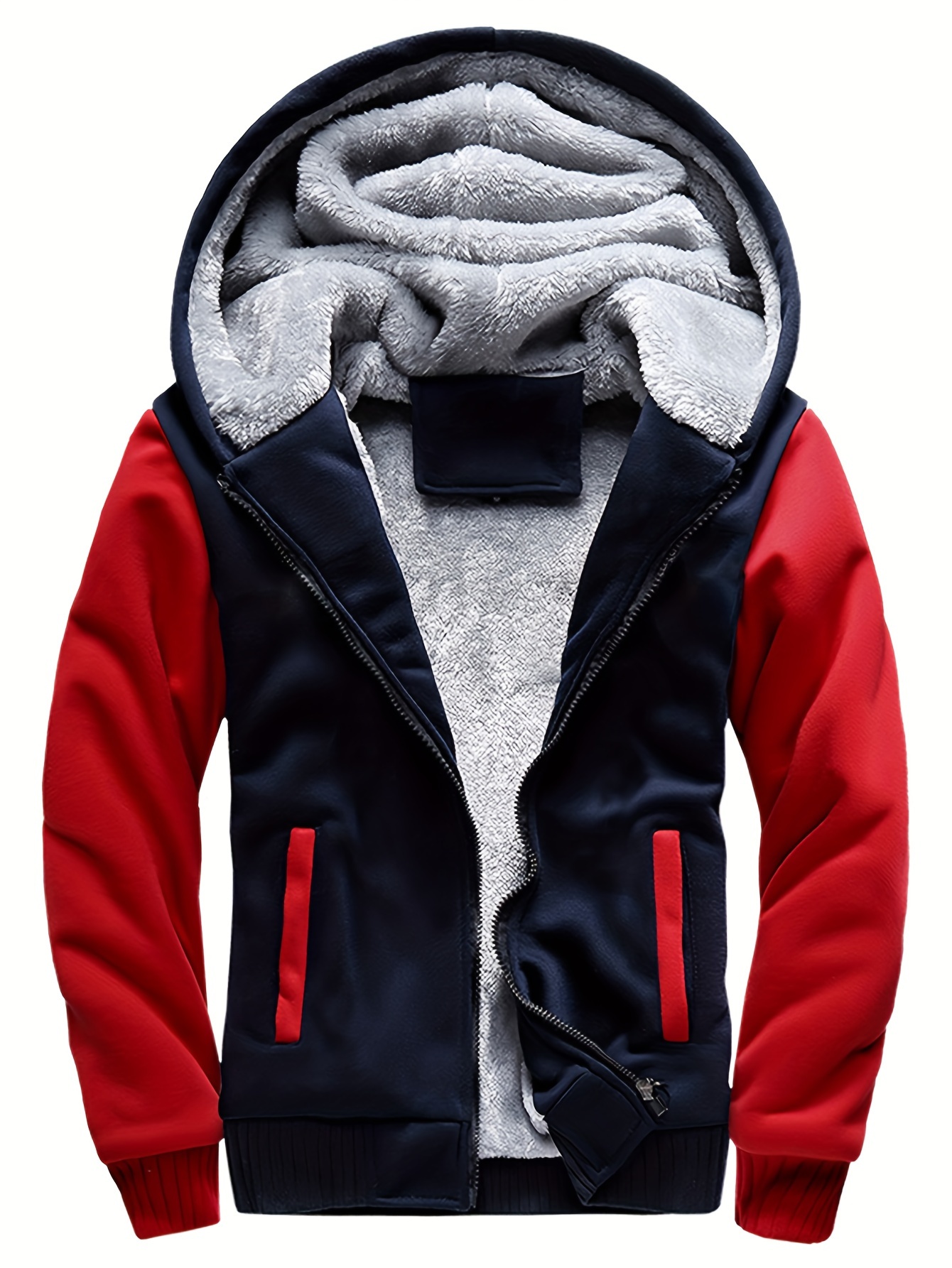 Cardigan Homme Épais Doublé à Capuche Cardigan épais doublé d