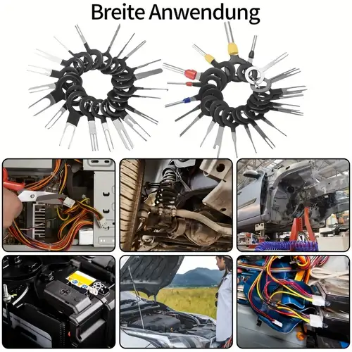 Kit 78 Pièces Outils Extraction Bornes - Extracteur Connecteur Automobile, Broches Et Tiges Universelles