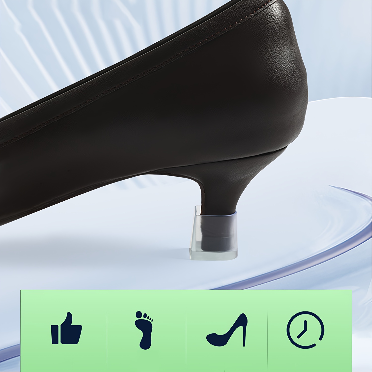 paar transparante hoge covers antislip vervangende Temu