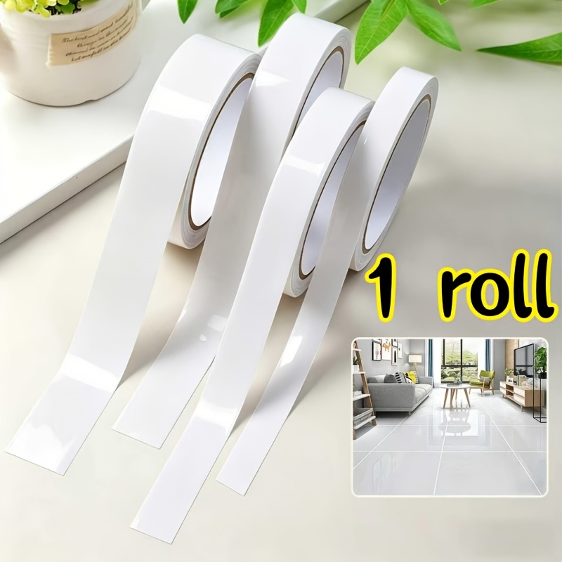 Image of 1 Roll Of Imitation Marble For Border Stickers, Easy To Operate, Pvc Waterproof Self-adhesive, Suitable For Border Decoration, Cabinet Edging, Furniture And Home Renovation, For Border Stickers