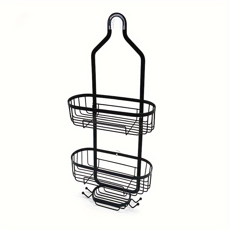 

Hanging Shower Organizer, Over Head Shower Caddy Bathroom Shower Storage Rack Basket With Hooks