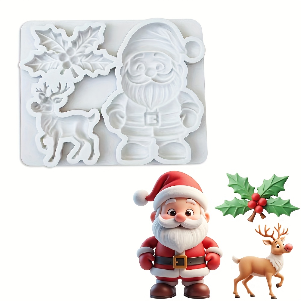 2 Stück Weihnachts-Silikonbackformen – 6 Hohlräume, Für Lebkuchen, Schokolade & Mehr, Wiederverwendbar