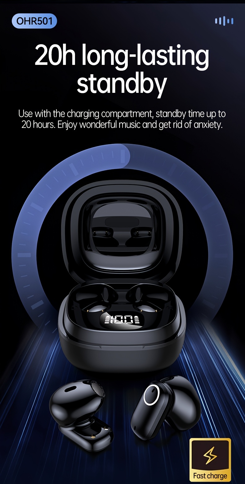 Wireless Earbuds, Wireless 5.4 Bass Stereo Headset | with Noise Cancelling Microphone, LED Display, Touch Control, Pure Bass Sound, Suitable for Laptop, Mobile Phone, Exercise, Gift Recommendations | by ACER