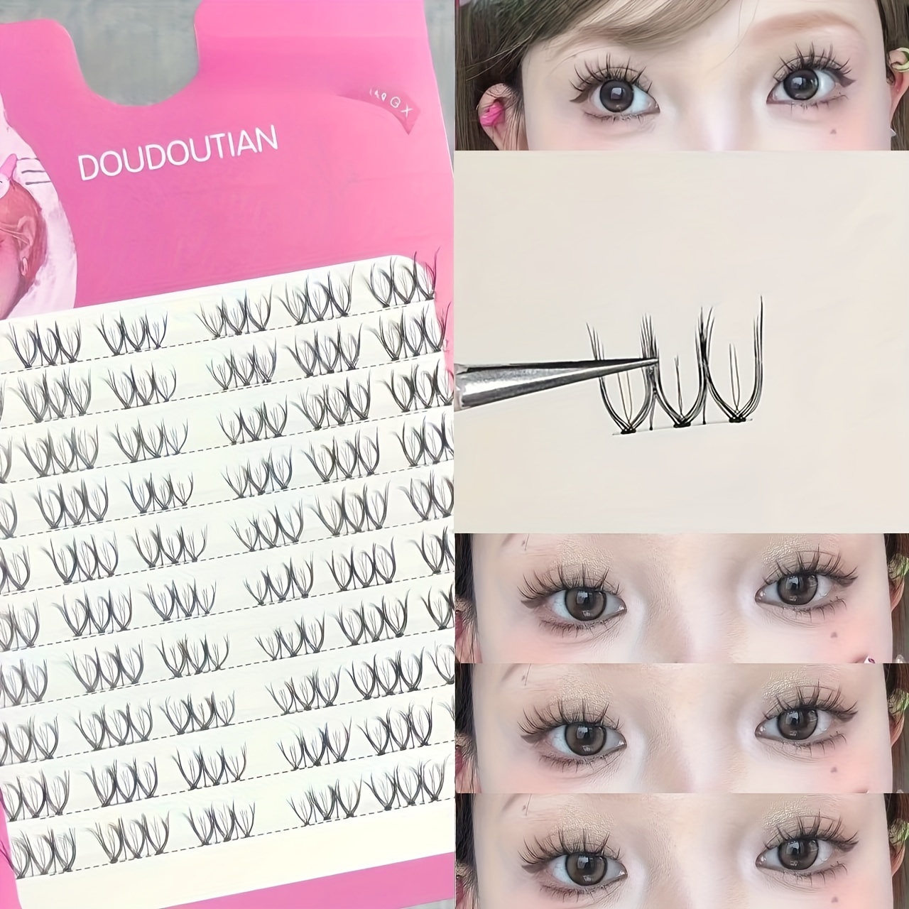 

- False Eyelashes - , , To , C- , 10-12mm Length, Reusable And