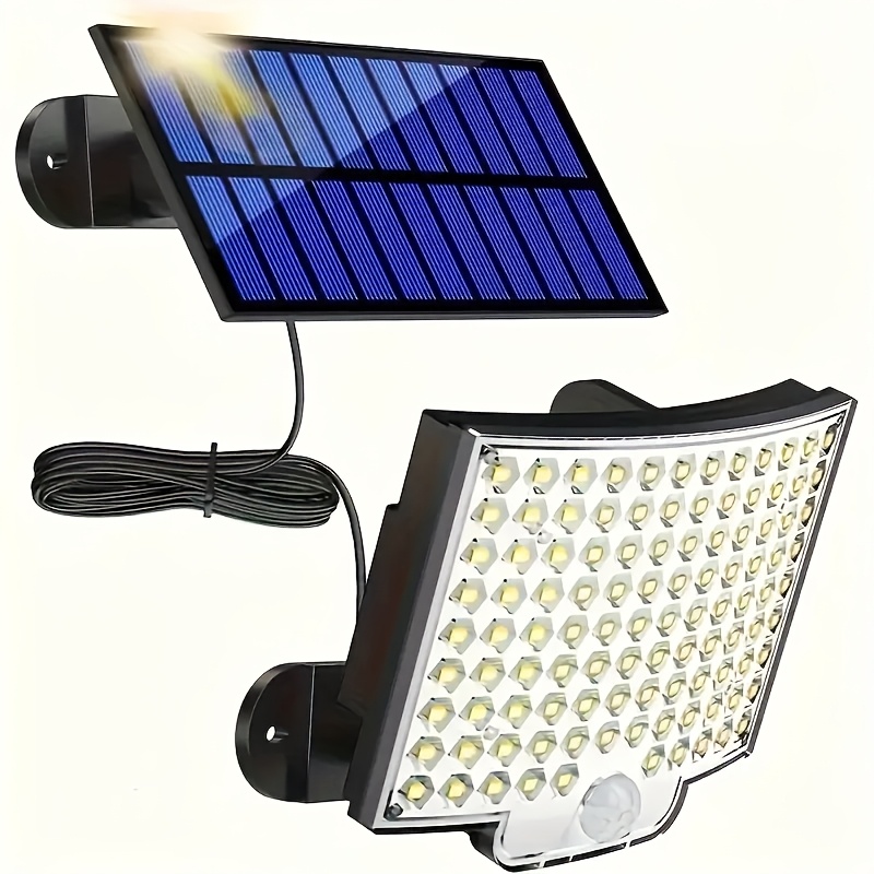 3pcs/6pcs solar lights outdoor with lights reflector, 108 cob