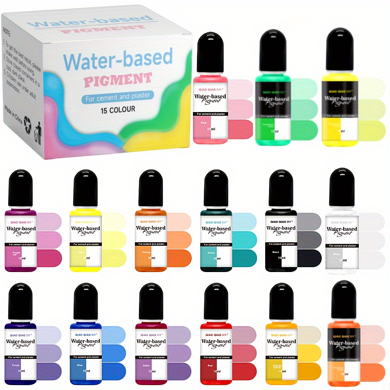 Image of Terrazzo Pigment, Cement, Plaster Water-based Pigment, Suitable For Toning Colors For Cement, Gypsum Powder, Plaster (15 Colors/set, 30 Colors/set)