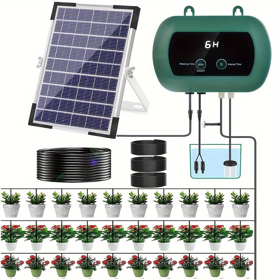 drip irrigation system hunter solar powered irrigation controller