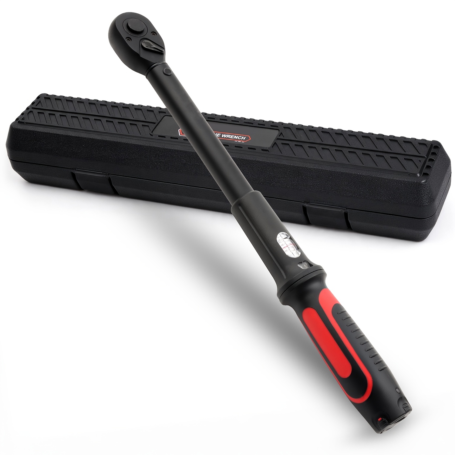 Image of 1/2" Click Torque Wrench 25-220nm With Window Display -read Window Scale | 72-tooth Ratchet, +-3% Accuracy | Ideal For Cars, Motorcycles, And Maintenance