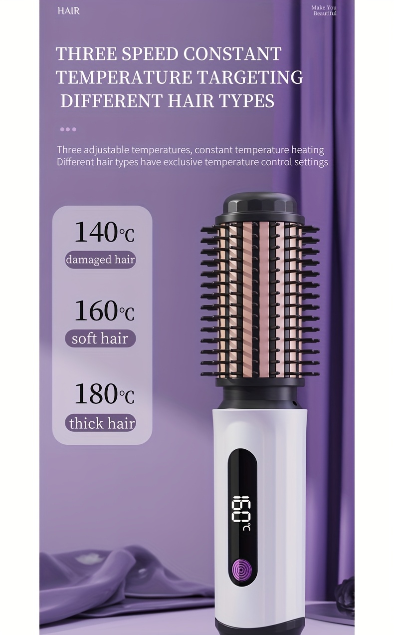 Nieuwe USB Oplaadbare Grensoverschrijdende 2-in-1 LCD Display Krultang en Stijltang, Dual-Use Draadloos Draagbaar Elektrisch Haarstyling Gereedschap voor Stijlen en Krullen