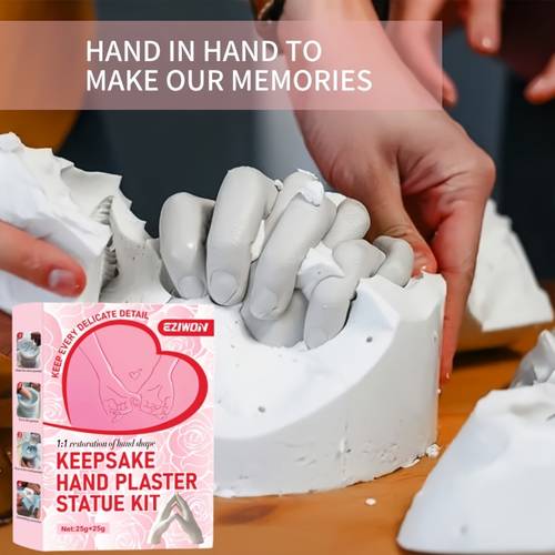 25g 25g diy hand casting ornament making material kit clone powder modeling powder for 3d hand and casting craft souvenir ornaments couples commemorative ornament perfect romantic gift for anniversaries weddings and birthdays