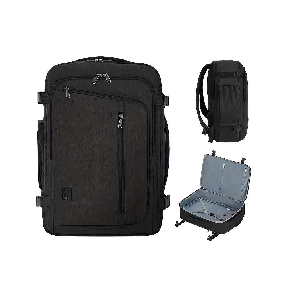 Image of Airplane-approved Expandable Cabin Backpack Underseat Carry-on With Wet Pocket & 17" Laptop Sleeve, Tsa-friendly Flight Bag For Business Travel (2025 Unisex Essential)